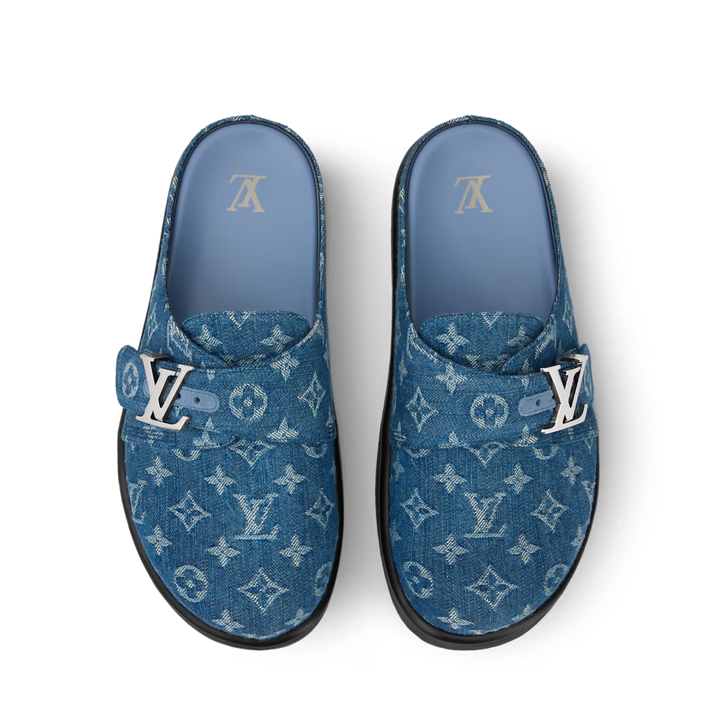 LV Easy Mule Blue Denim