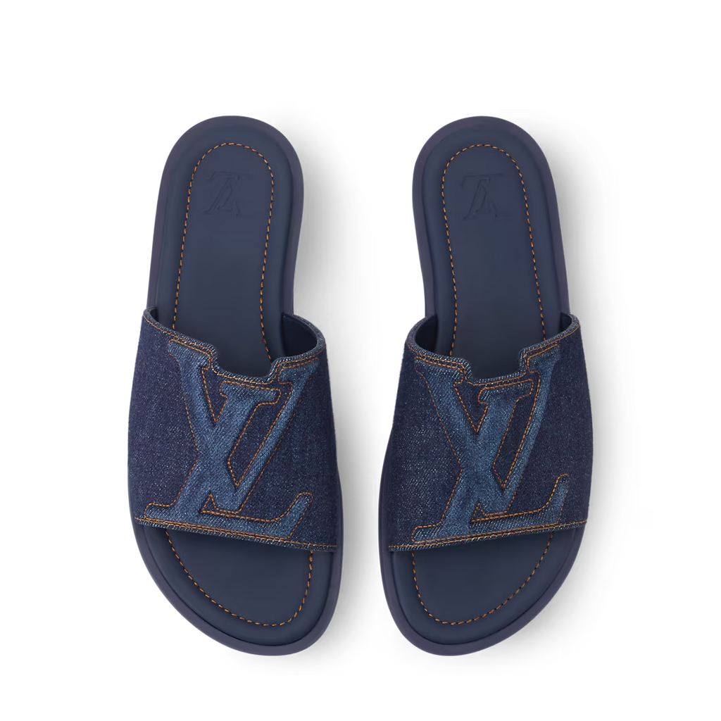 LV Portofino Mule Navy Blue