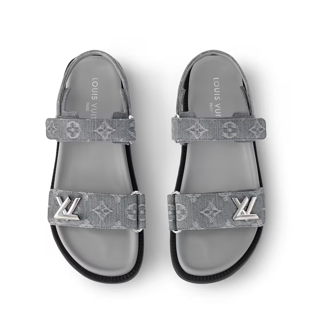 LV Sunset Flat Comfort Sandals ‘Gray’