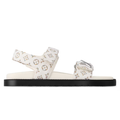 LV Sunset Flat Comfort Sandal White