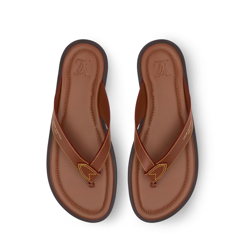 LV Sunset Thong Cognac Brown