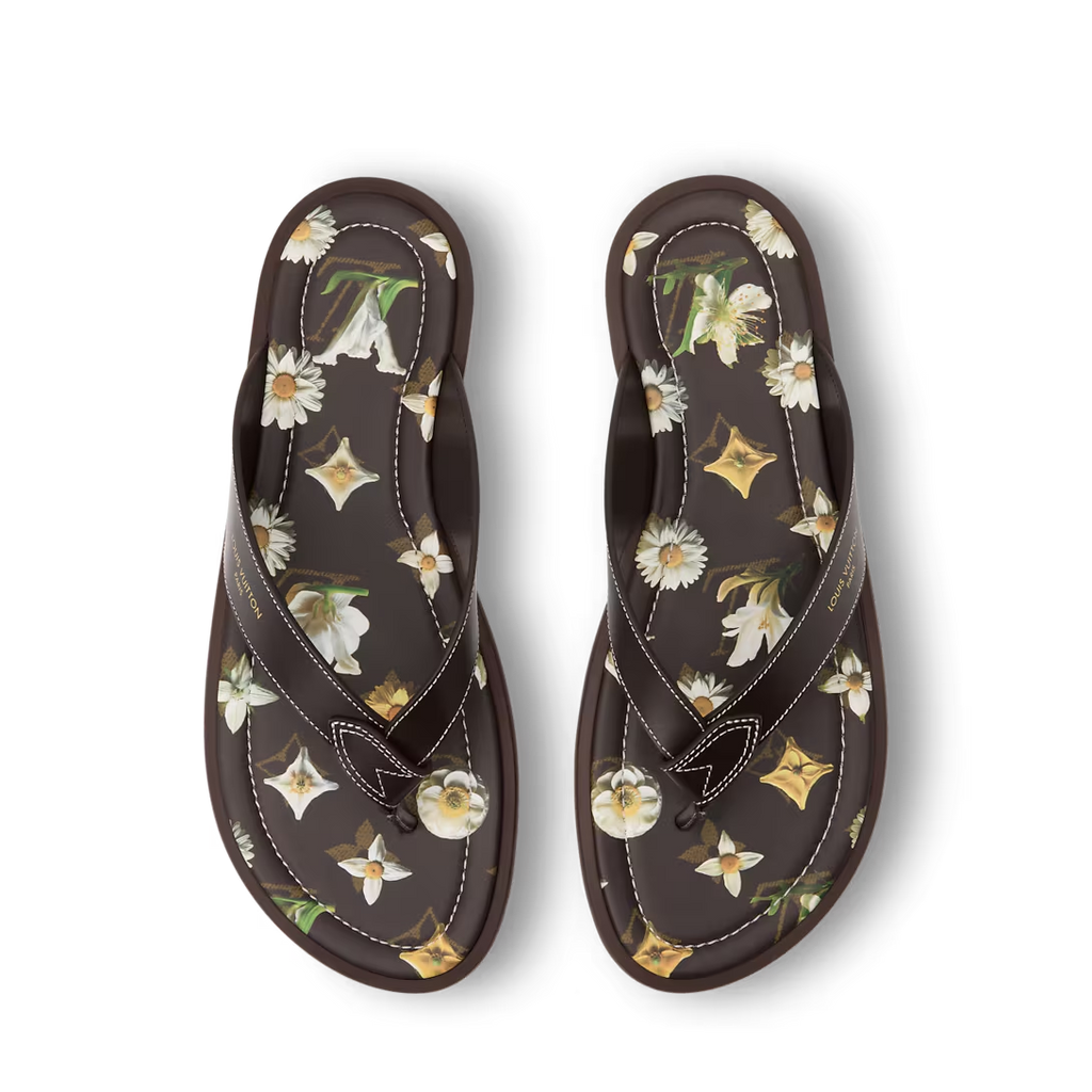 LV Sunset Thong Brown