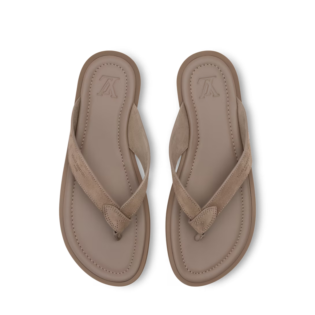 LV Sunset Thong Taupe Brown