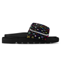 LV Pool Pillow Flat Comfort Mule x "Takashi Murakami" Black Multicolor