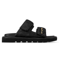 LV Pool Pillow Flat Comfort Mule Black