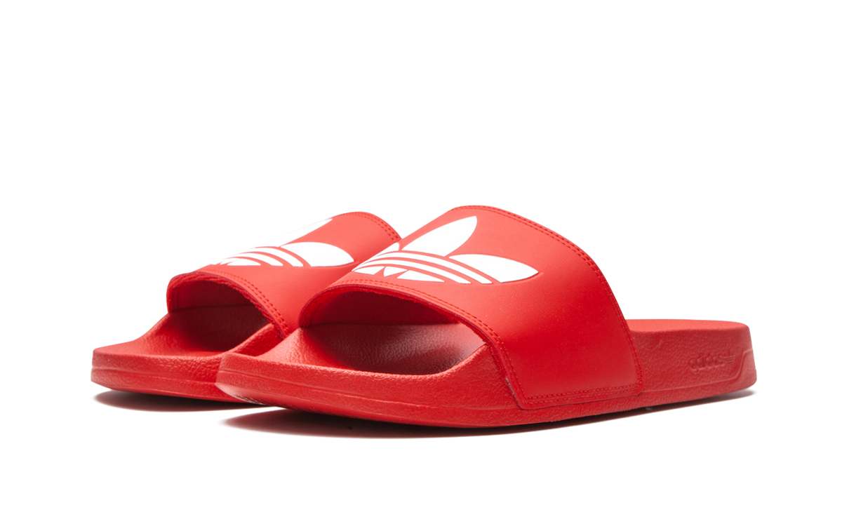ADILETTE LITE SLIDES "RED WHITE" FU8296
