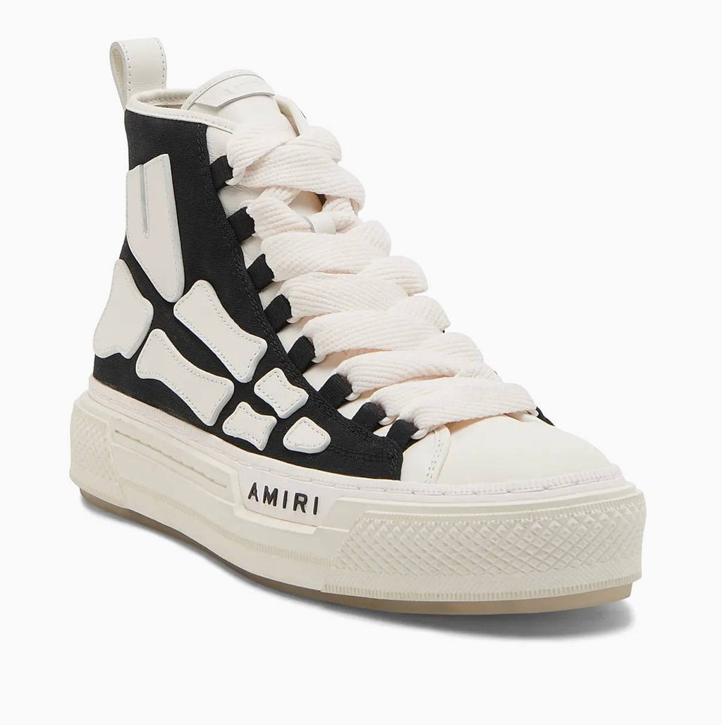 AMIRI Skel Court Hi | Black White