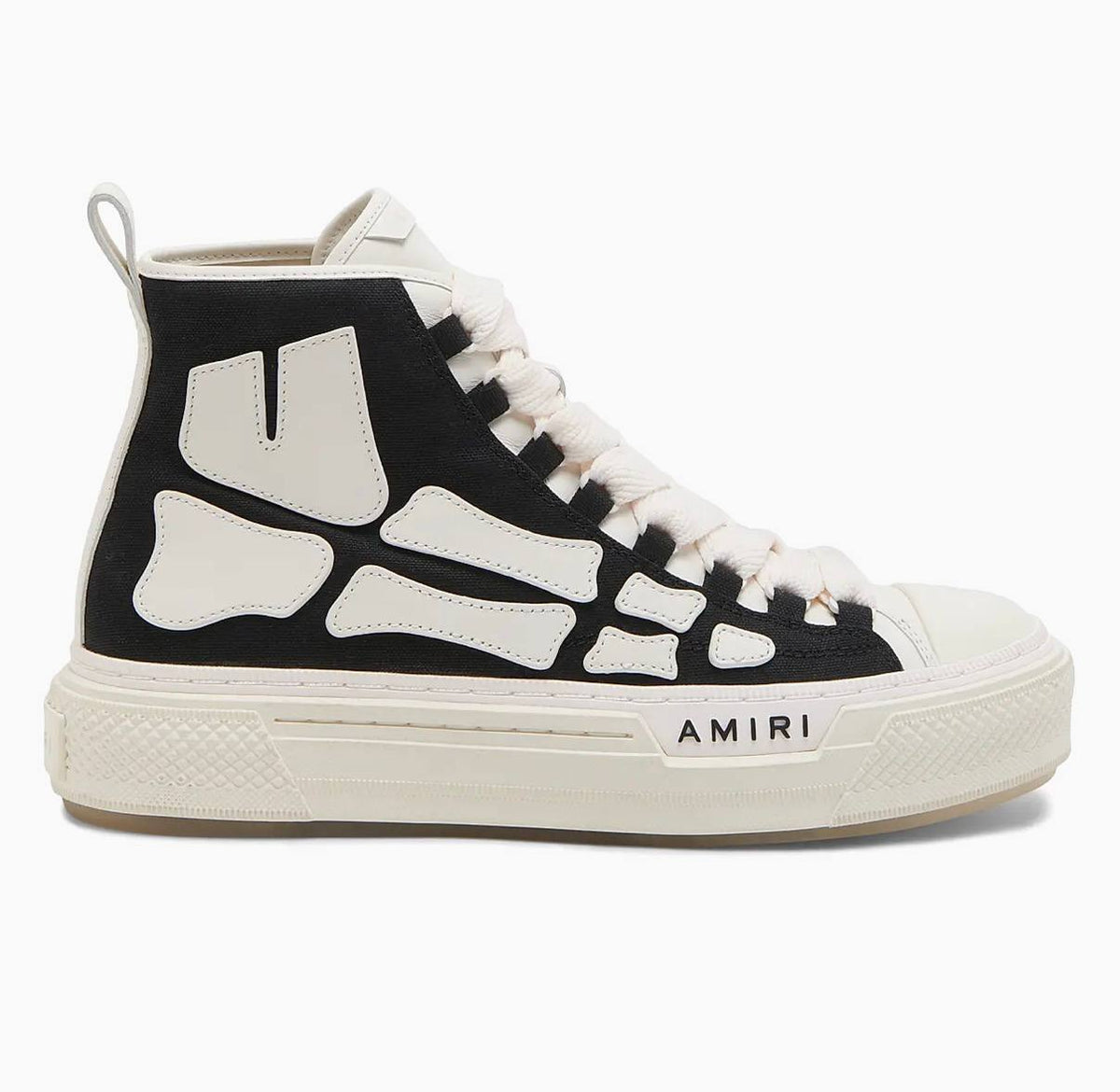 AMIRI Skel Court Hi | Black White