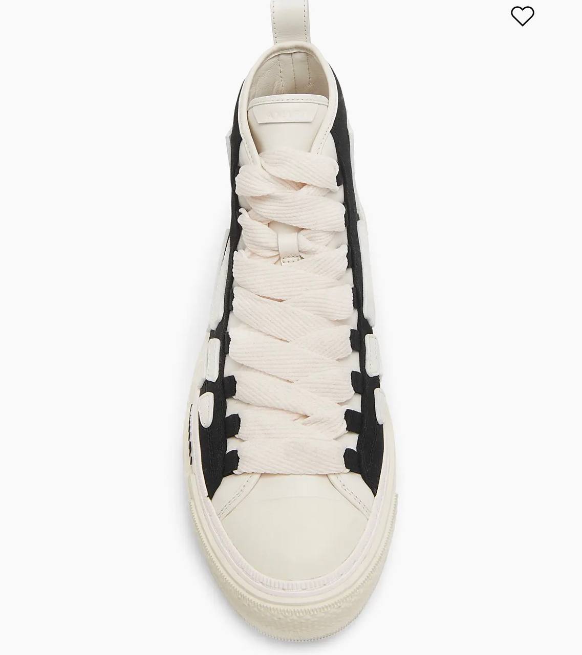 AMIRI Skel Court Hi | Black White