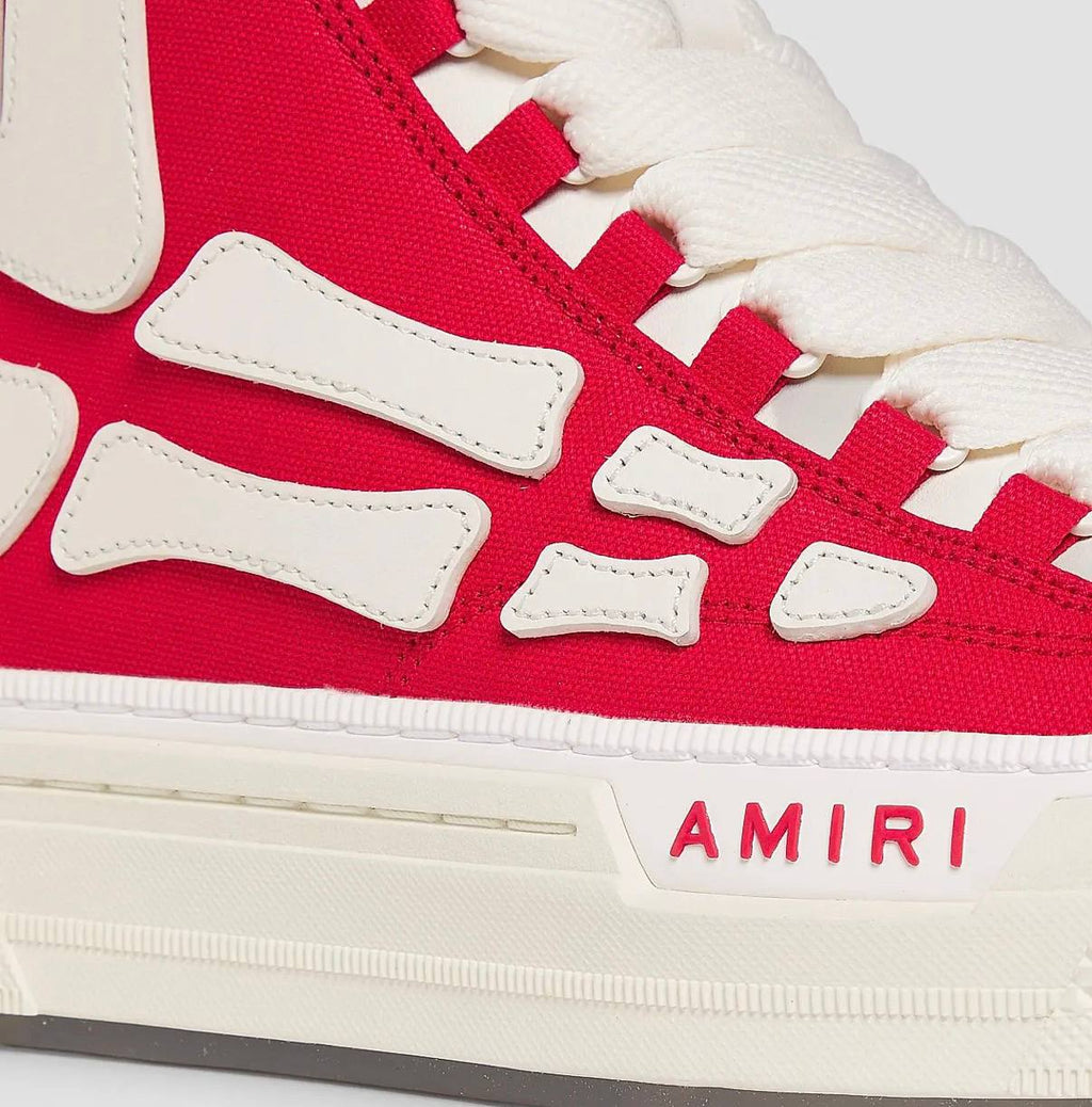 AMIRI Skel Court Hi | Red White