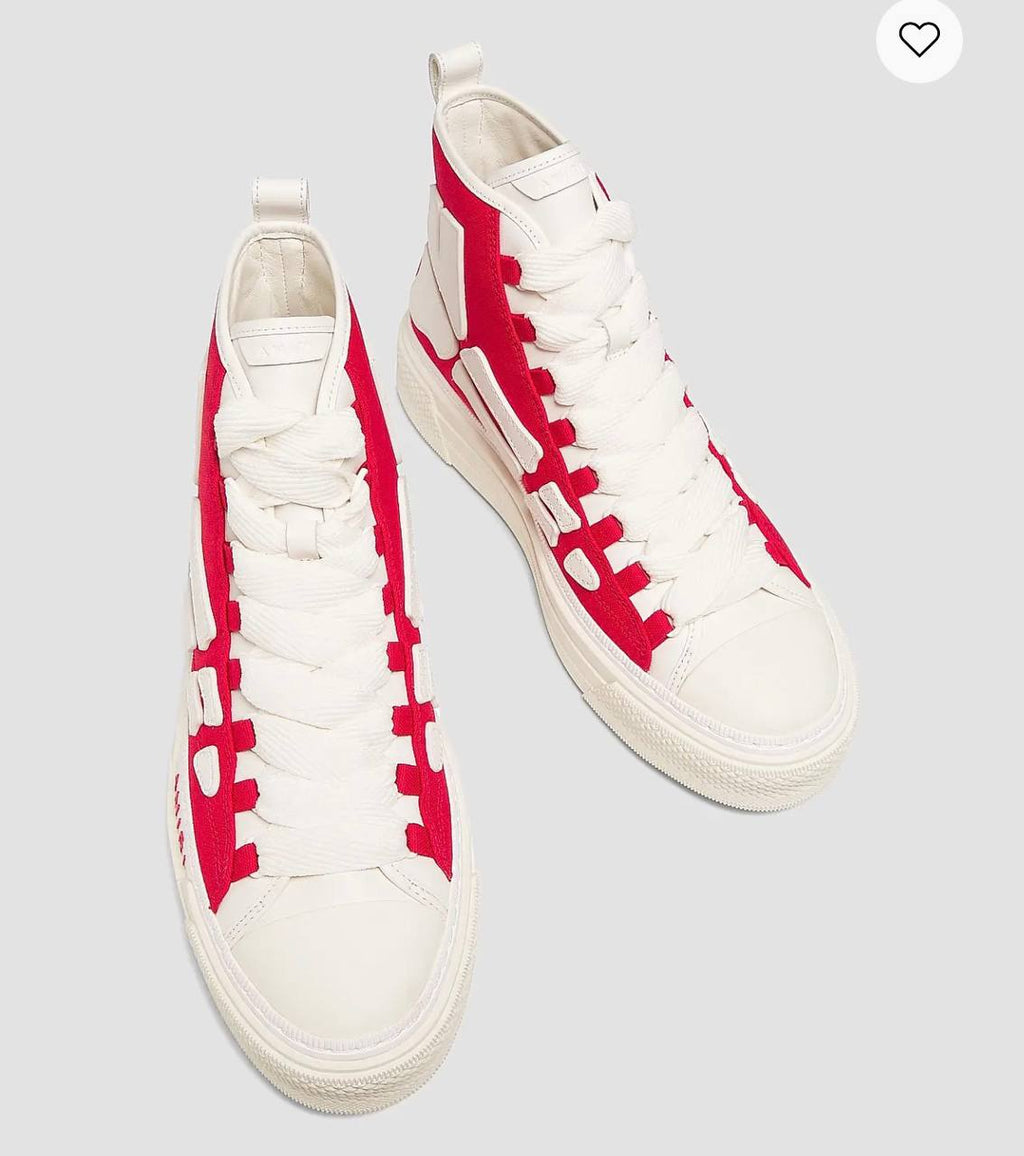 AMIRI Skel Court Hi | Red White