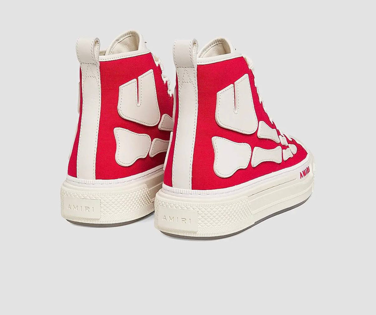 AMIRI Skel Court Hi | Red White