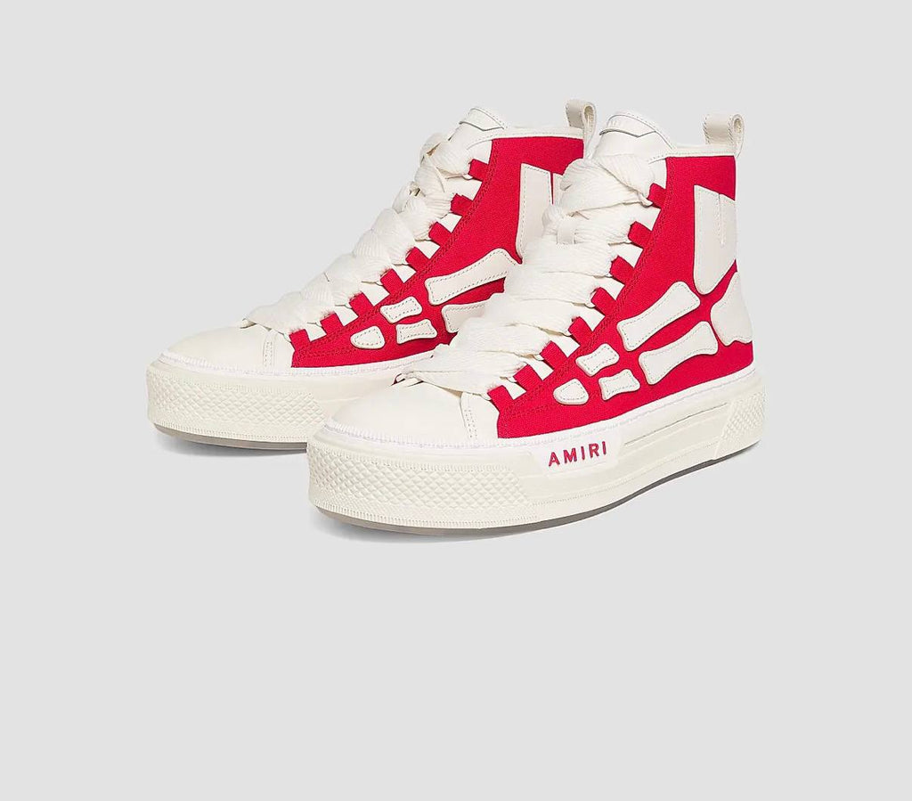 AMIRI Skel Court Hi | Red White