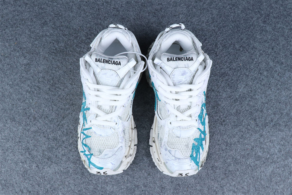 Balenciaga Wmns Runner Sneaker 'Graffiti - White Blue'