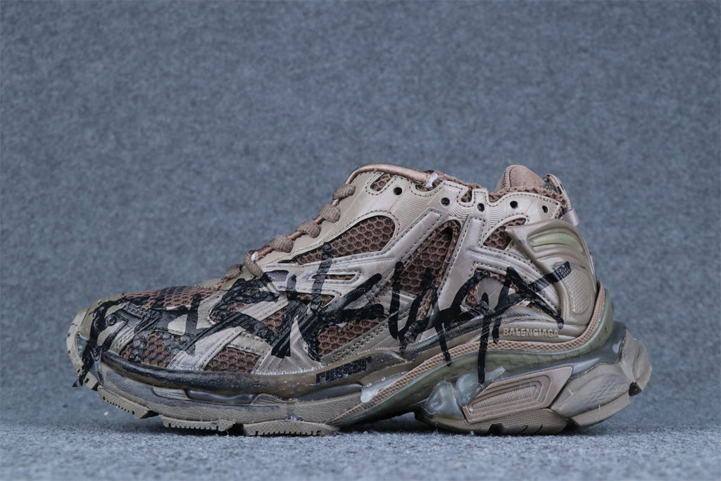 Balenciaga Runner Graffiti Sneaker 'Brown'