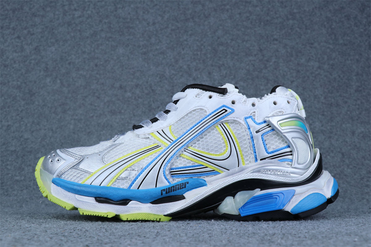 Balenciaga Runner Sneaker 'White Yellow Blue'