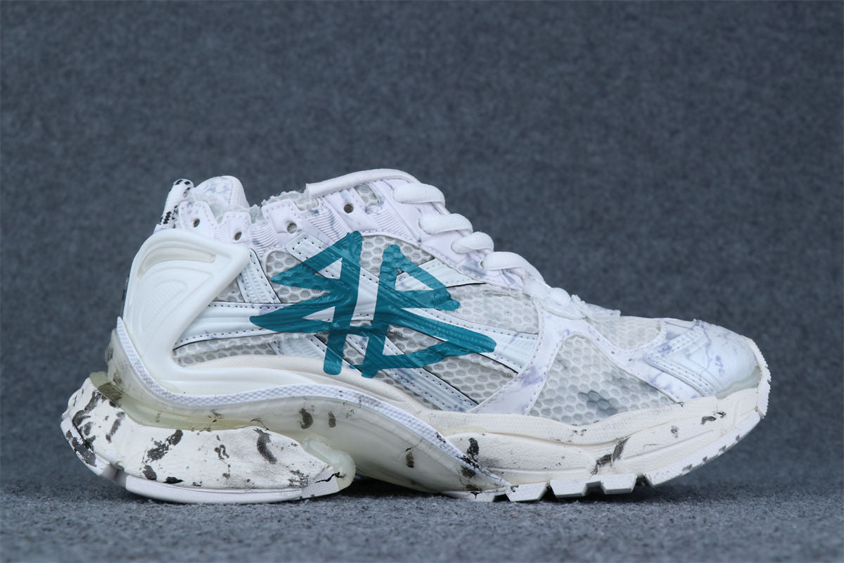 Balenciaga Wmns Runner Sneaker 'Graffiti - White Blue'
