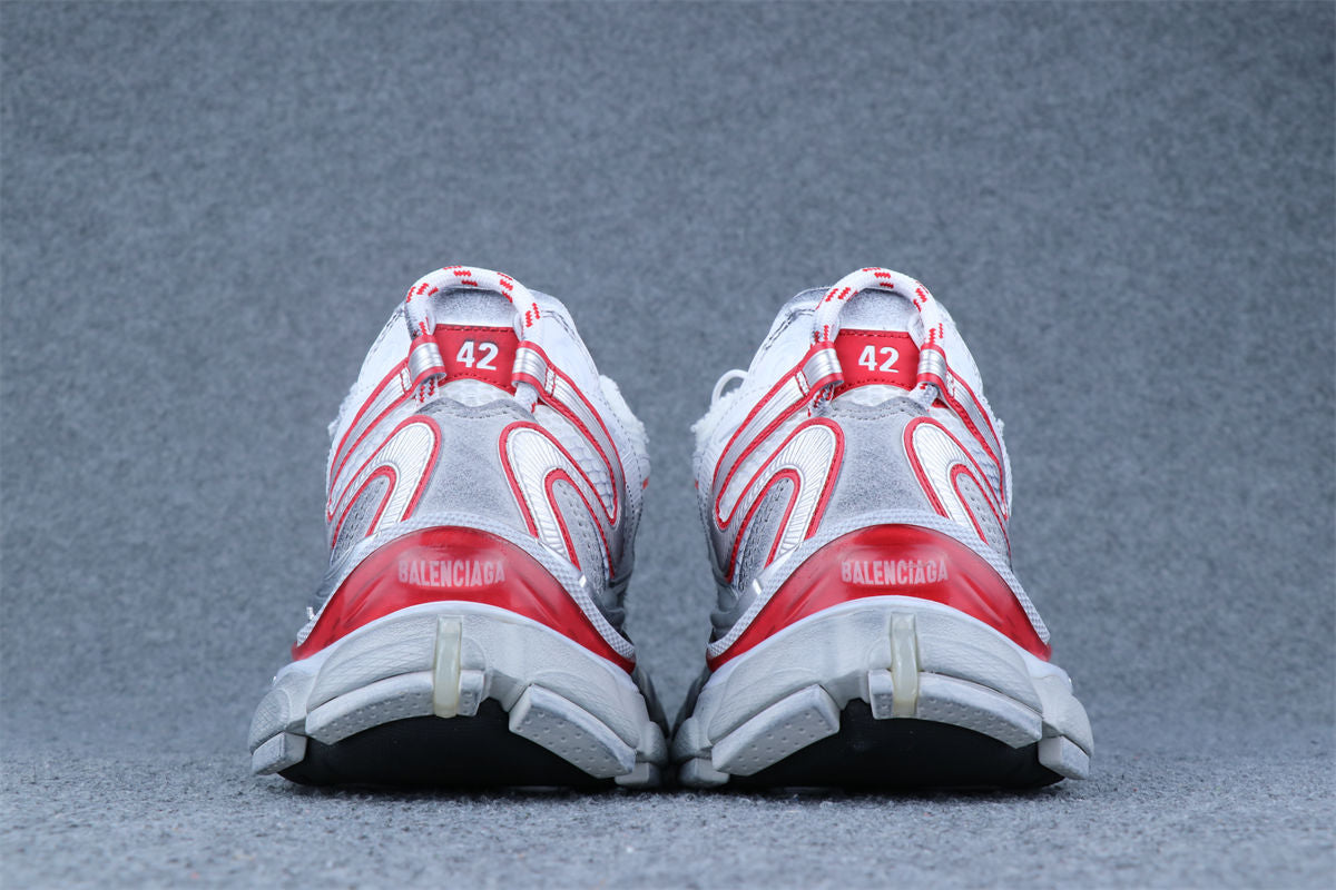 Balenciaga Runner Sneaker 'Silver White Red Orange'