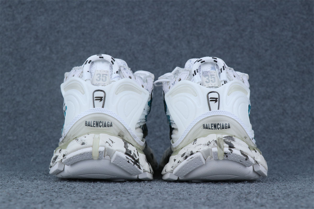 Balenciaga Wmns Runner Sneaker 'Graffiti - White Blue'