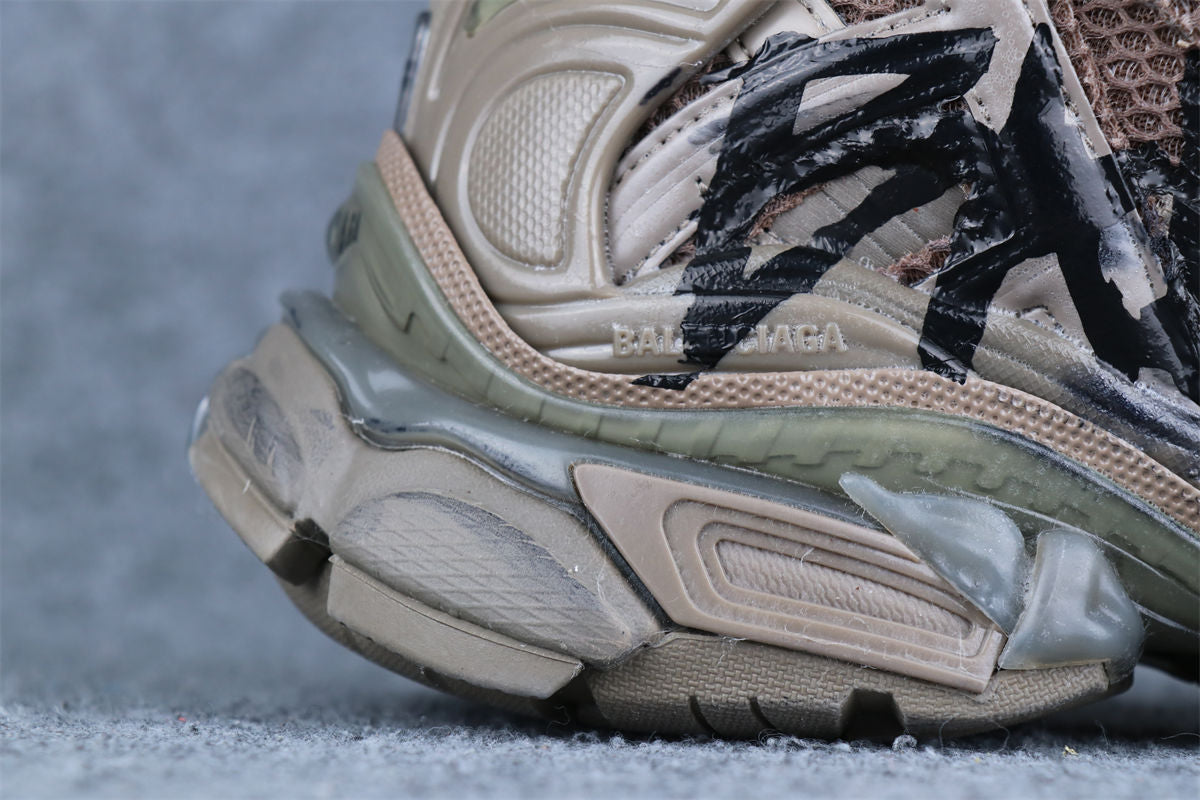 Balenciaga Runner Graffiti Sneaker 'Brown'