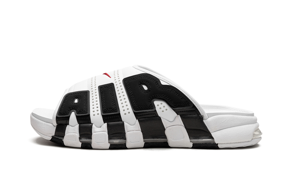 Air More Uptempo Slide NA "White Black Red" 100 FB7815