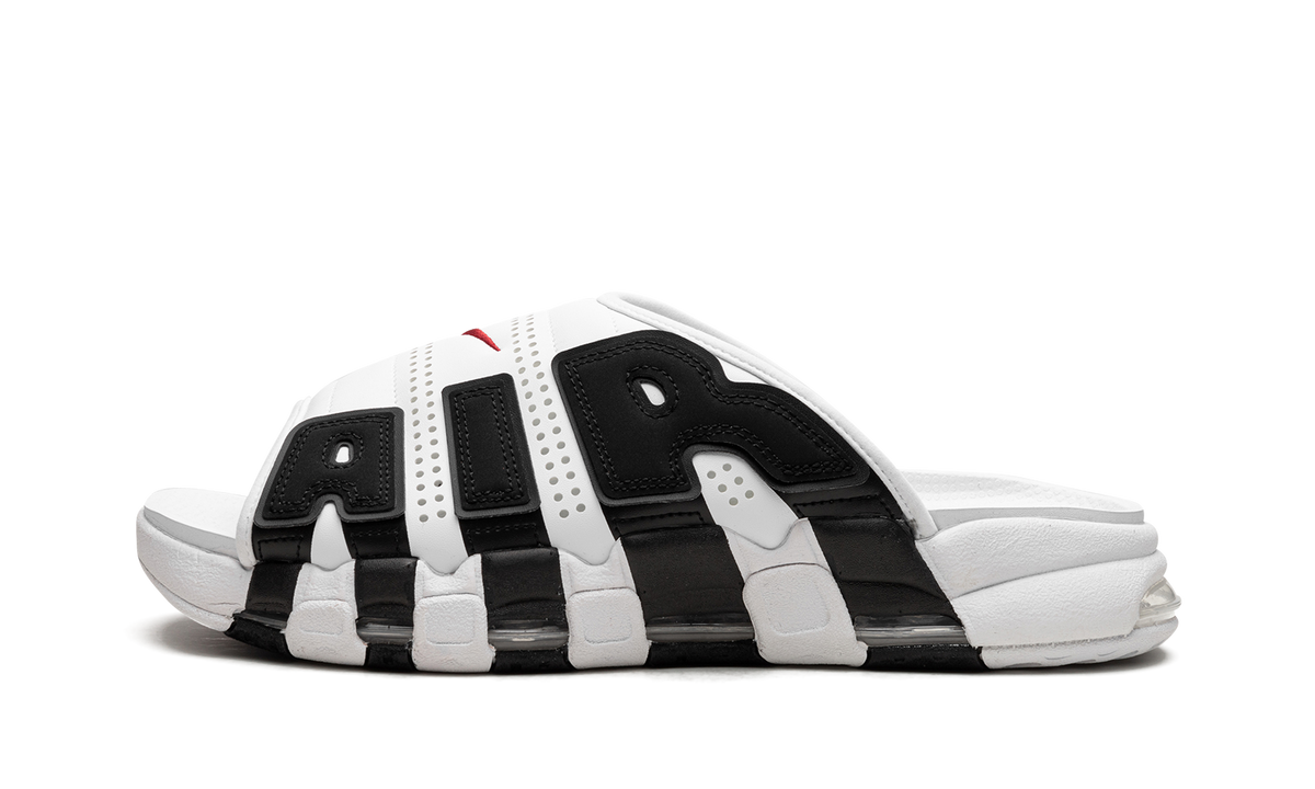 Air More Uptempo Slide NA "White Black Red" 100 FB7815