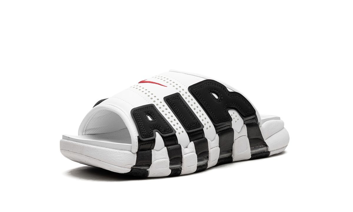 Air More Uptempo Slide NA "White Black Red" 100 FB7815